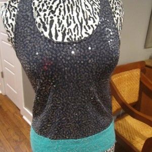 J. Crew Sequins Tank - Size XS